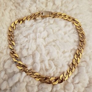Hollywood Jewelry Cuban Link Necklace 24k pltd